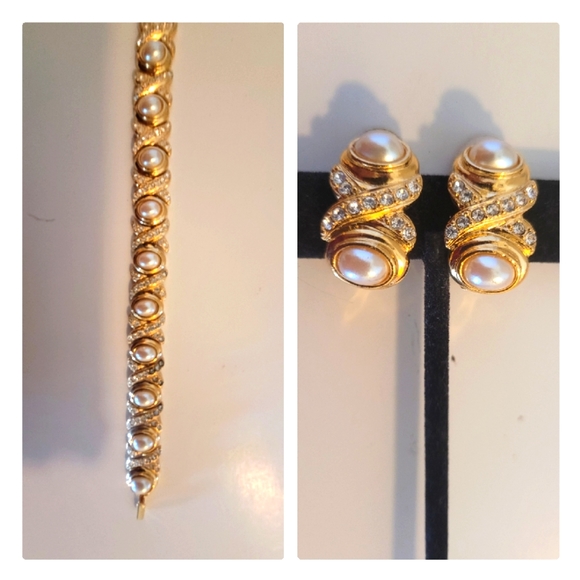 Ivana trump X's n O's bracelet/earrings set
